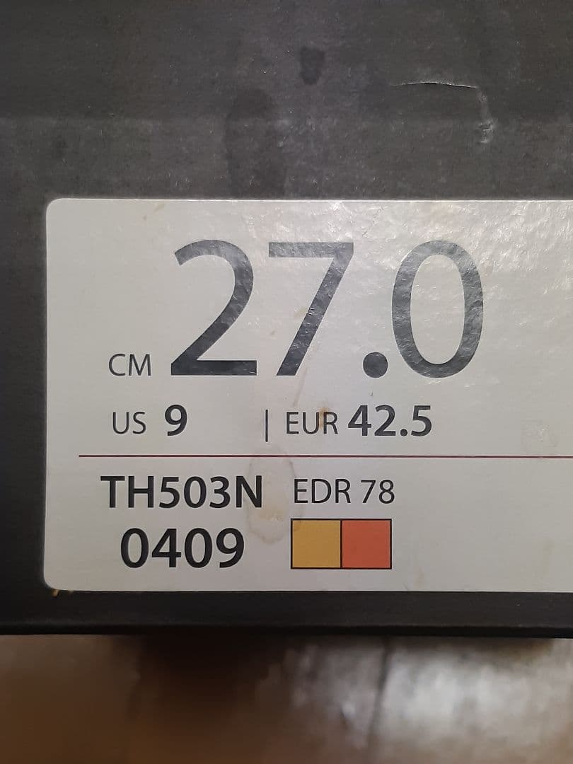 貴重美品オニツカタイガーEDR78 27.0 大人気イエロー×オレンジ