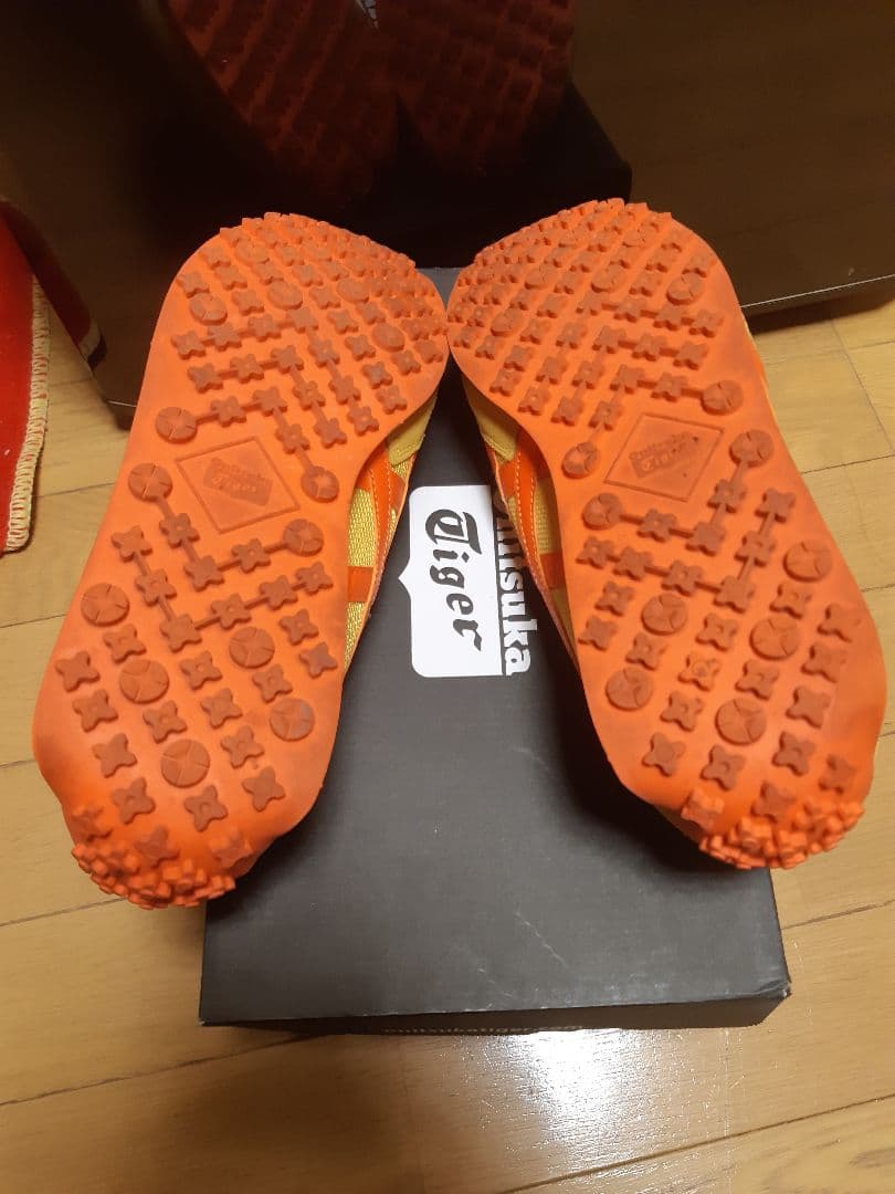 貴重美品オニツカタイガーEDR78 27.0 大人気イエロー×オレンジ