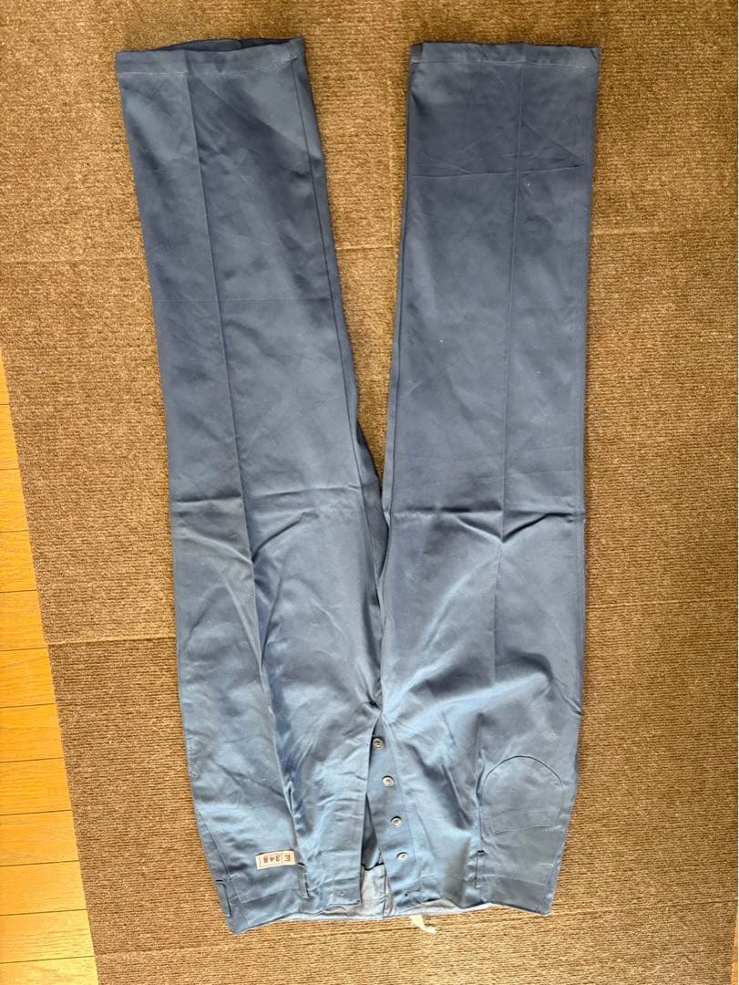 帽子付き　国鉄作業着　昭和41年　細形1号　上下セット