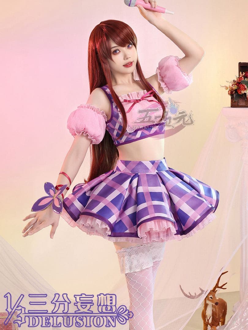 最終値下げ アイカツ 紫吹蘭 コスプレ衣装 三分妄想