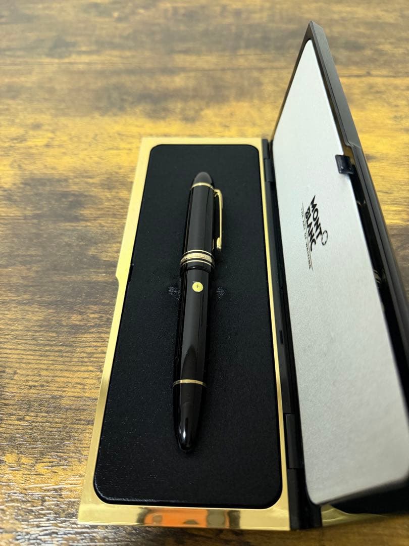 未使用に近い　No.149 2段エボナイトペン芯　18金　バイカラー　F 万年筆