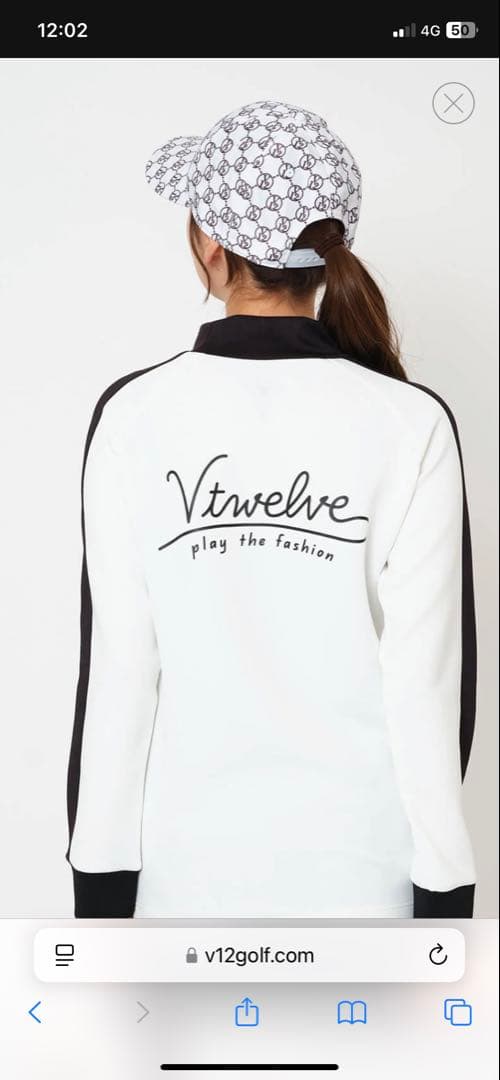 V12 ゴルフ　モックネック長袖　レディース　サイズ1