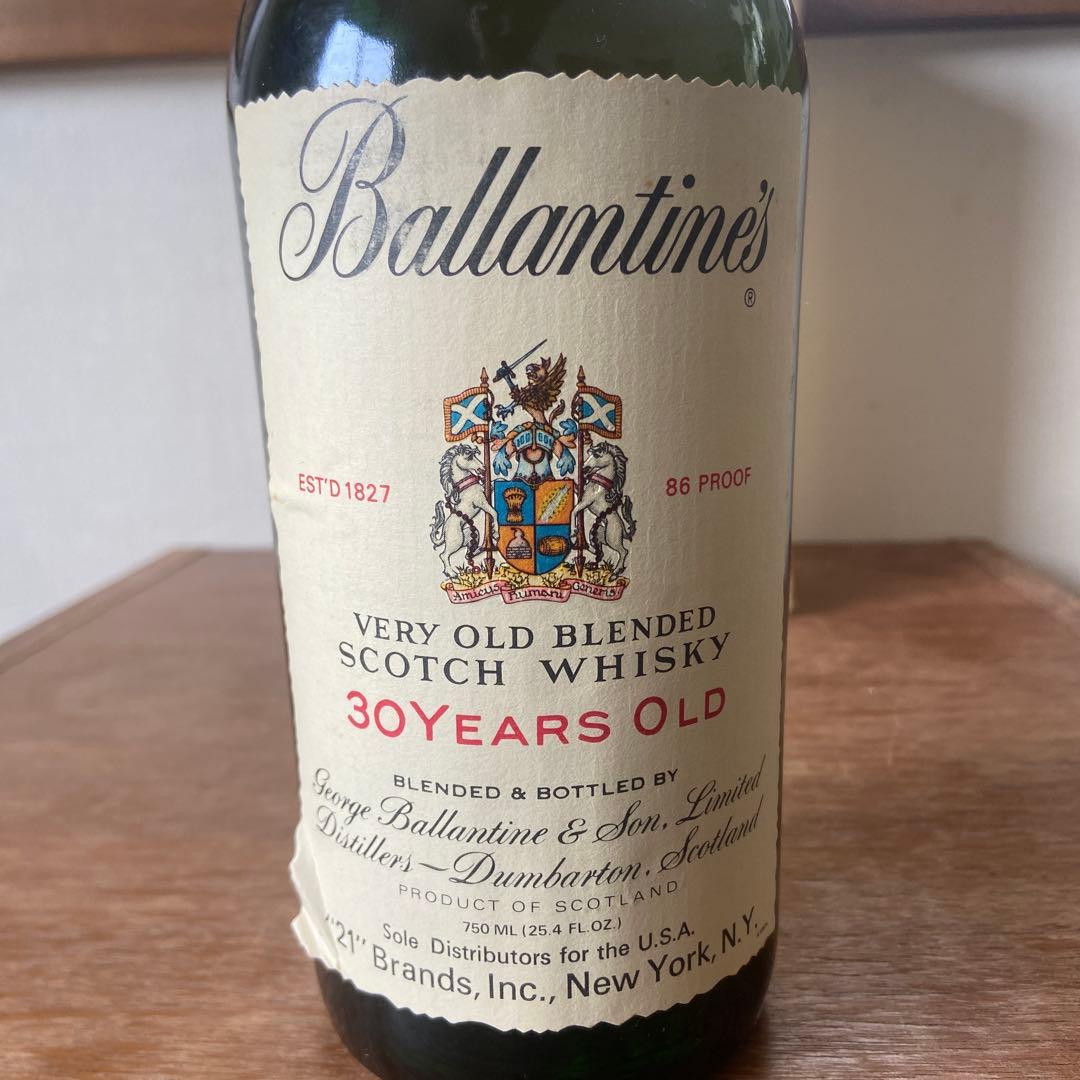 Ballantine's 30 Years Old 箱付き　青青旗