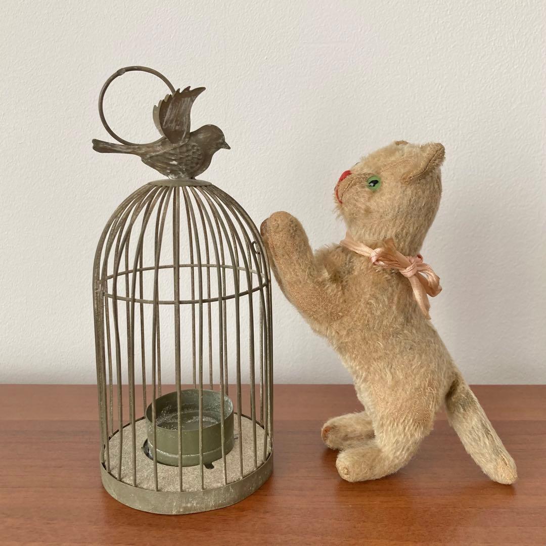 希少　猫　ネコ　ぬいぐるみ　ドイツ　ヴィンテージ　アンティーク