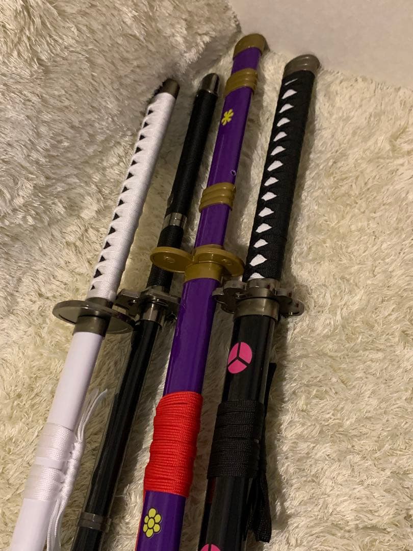 ワンピース　ゾロ　黒刀　4本セット　 和道一文字　秋水　三代鬼徹　閻魔