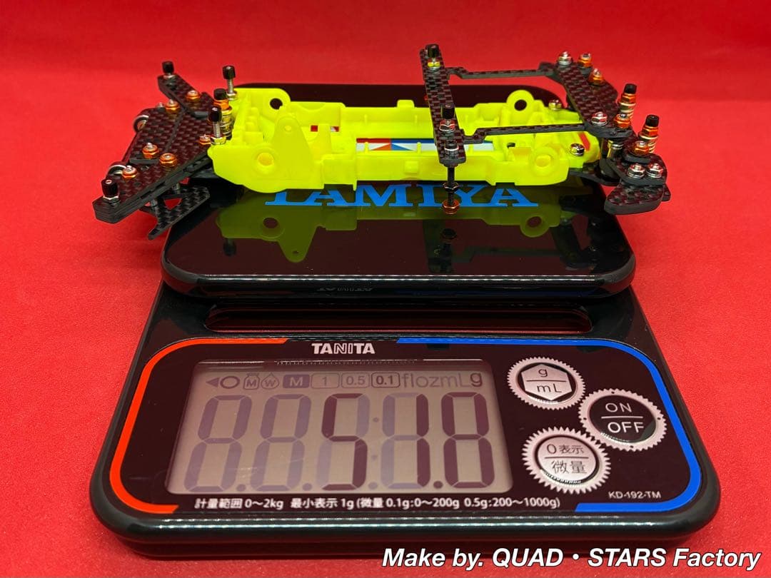 【ミニ四駆・VZ用】2軸ATピボット／段下げ＋提灯＋1軸アンカー＋リヤスキッド