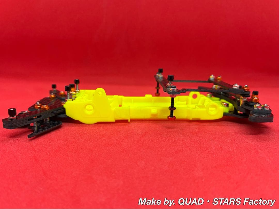 【ミニ四駆・VZ用】2軸ATピボット／段下げ＋提灯＋1軸アンカー＋リヤスキッド