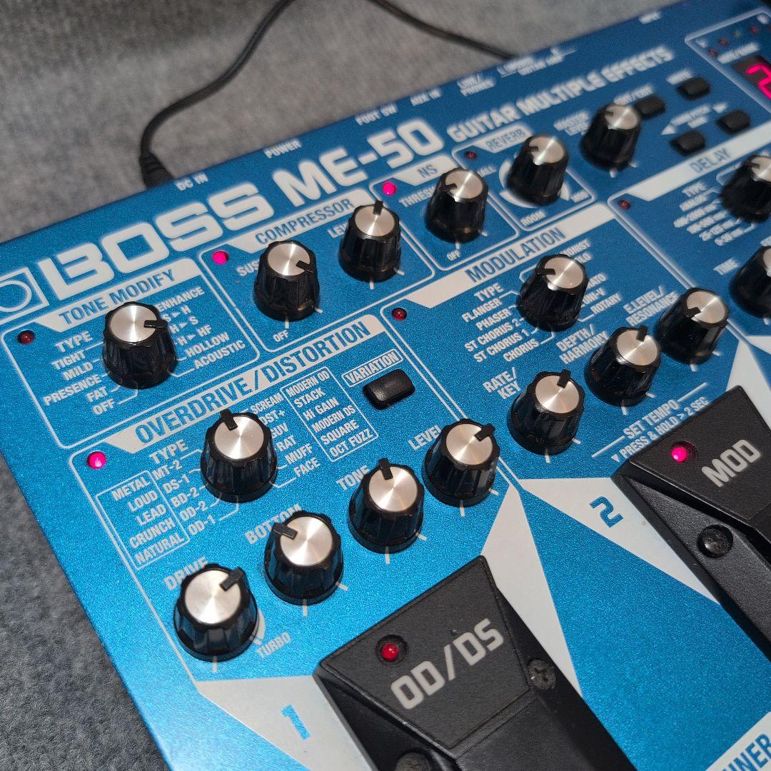 BOSS ME-50 マルチエフェクター 通電確認済 本体＋互換AC付
