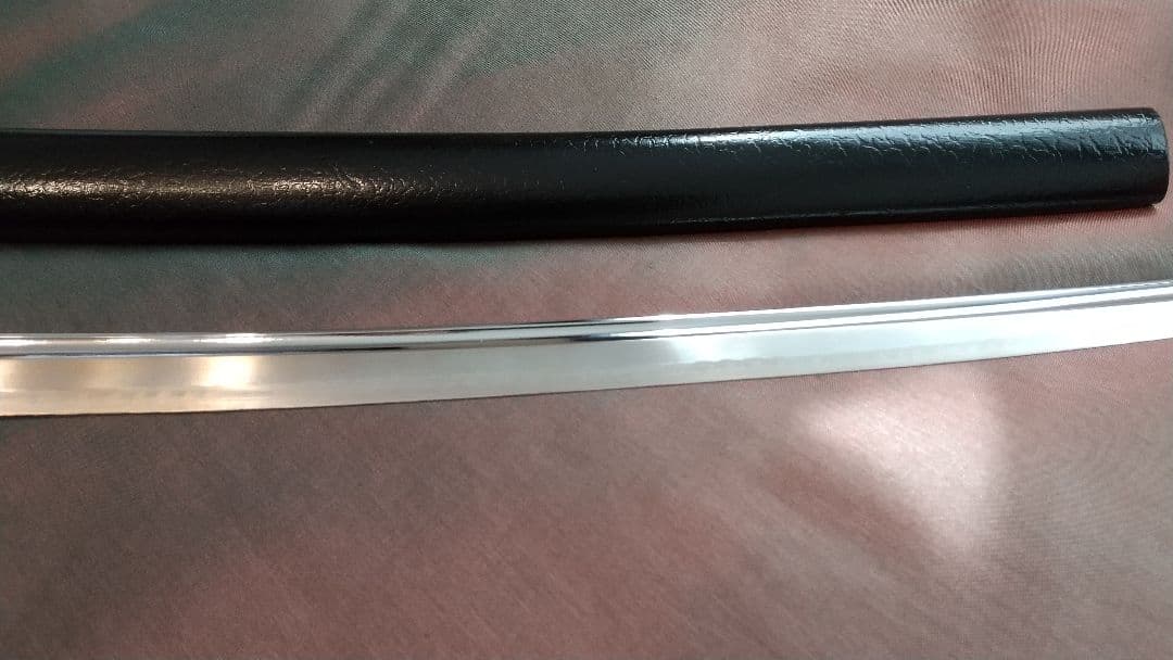 【二尺四寸一分】レザー風柄 居合刀 海鼠透かし鍔 模造刀 武具 拵え 日本刀