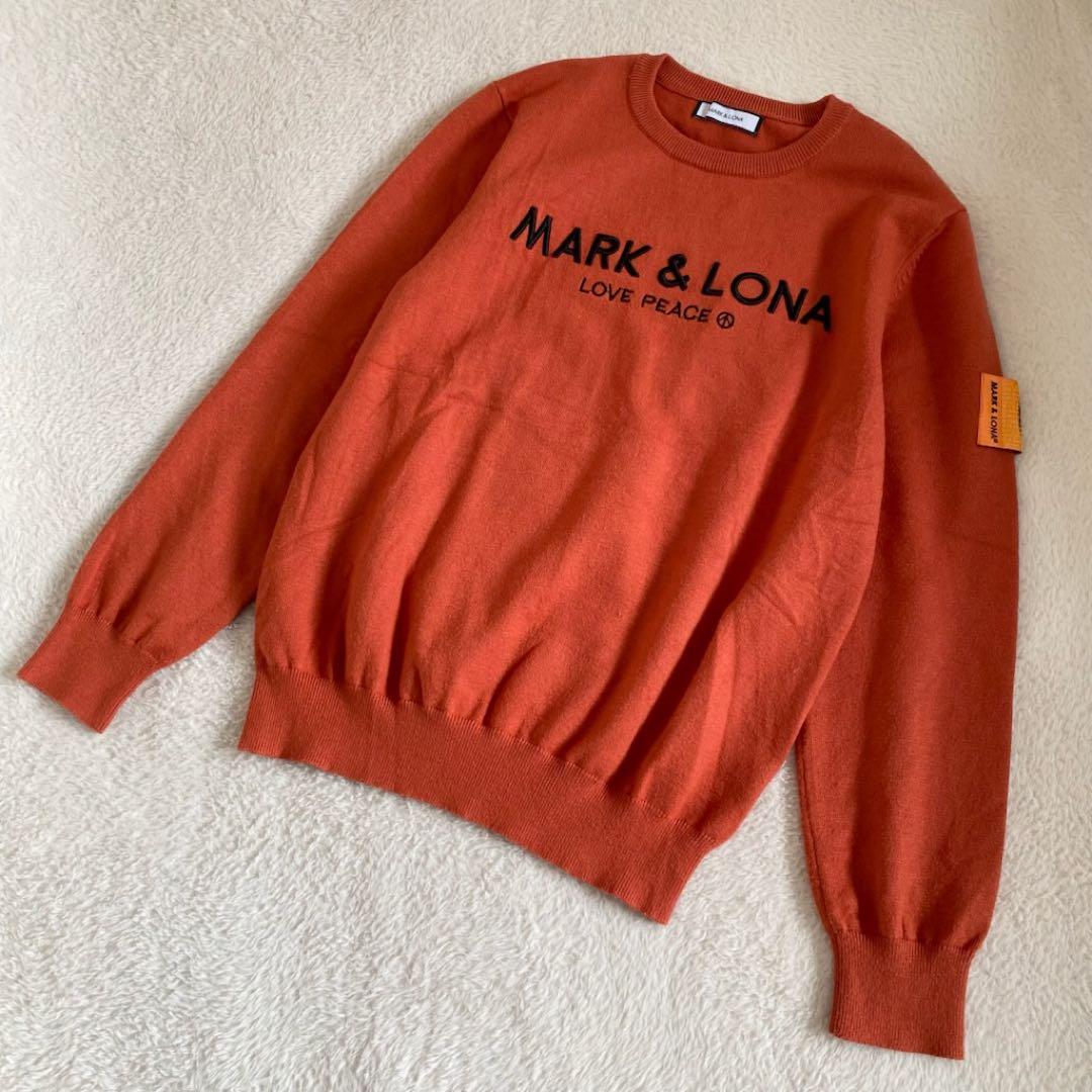 【美品】MARK & LONA ゴルフウェア　ニット　刺繍ロゴM-L