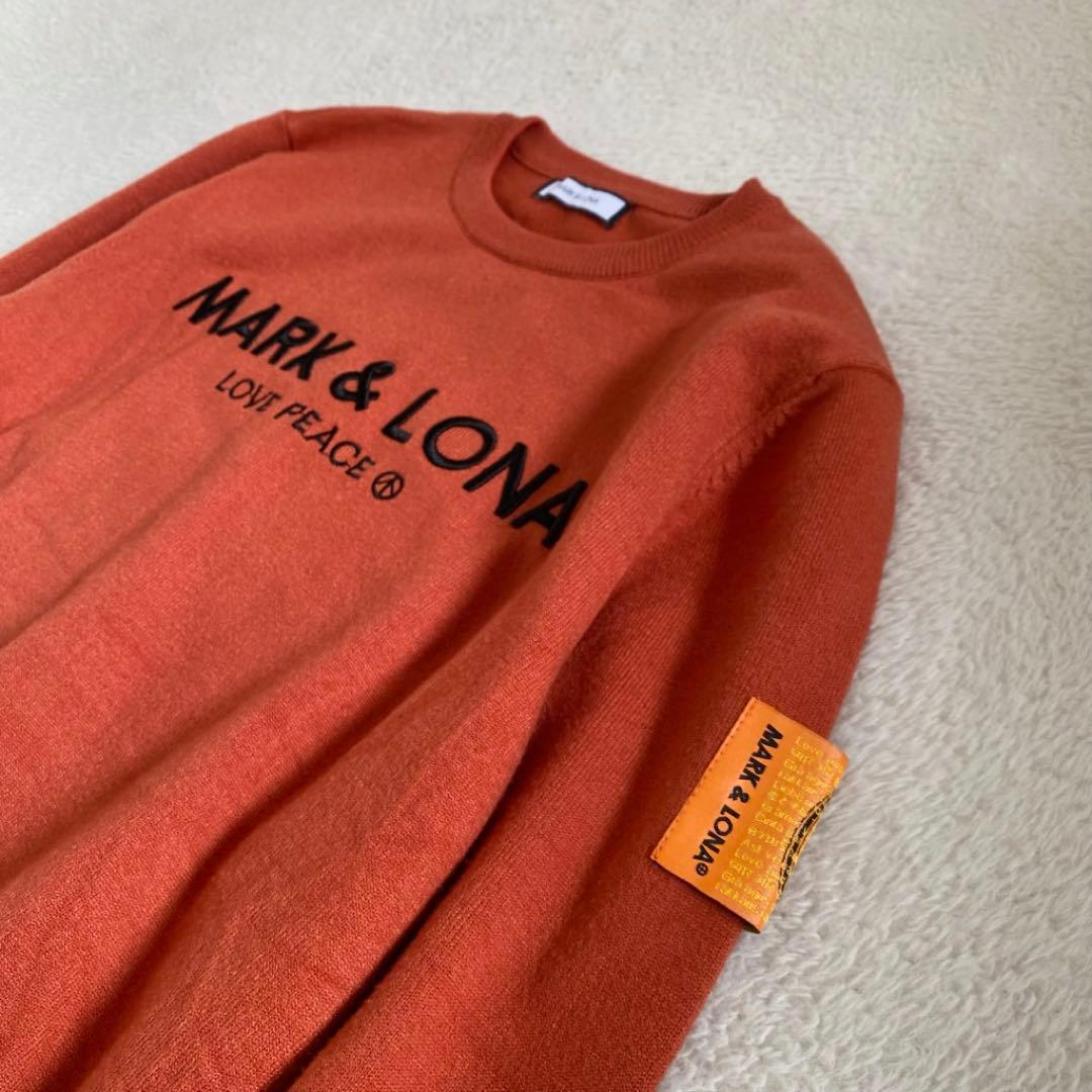 【美品】MARK & LONA ゴルフウェア　ニット　刺繍ロゴM-L