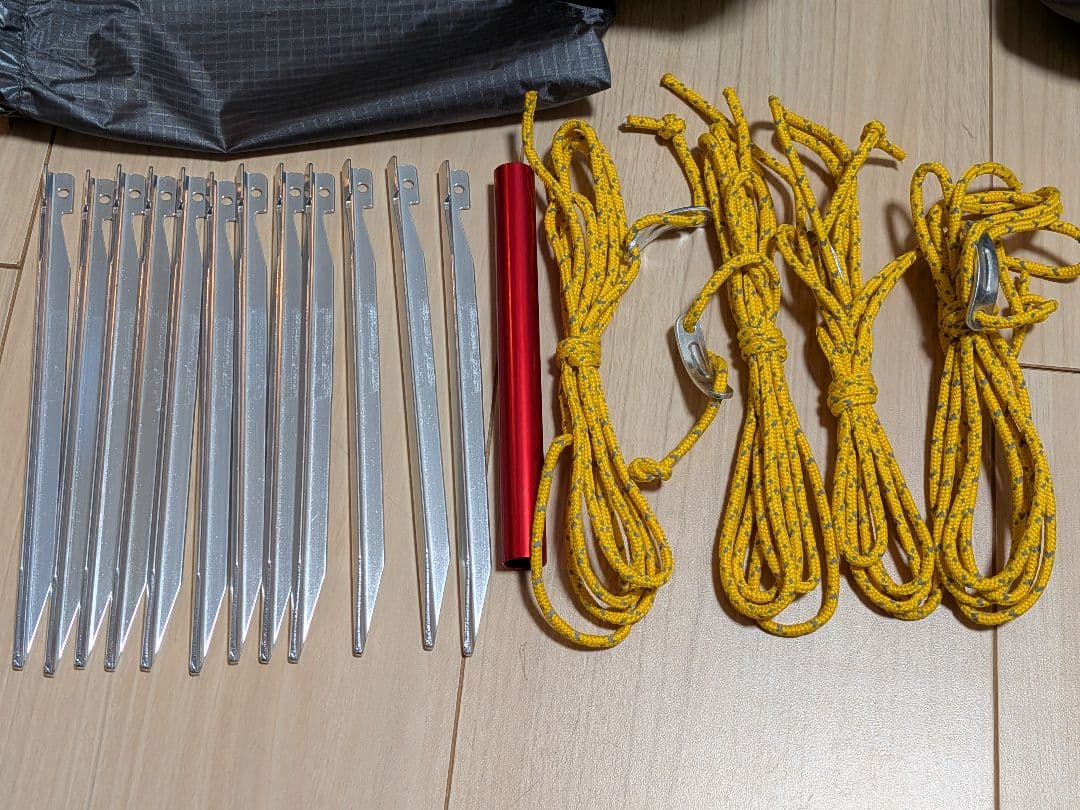 モンベル ステラリッジ テント2型（吊り下げ式）ピーコック　グランドシート付き