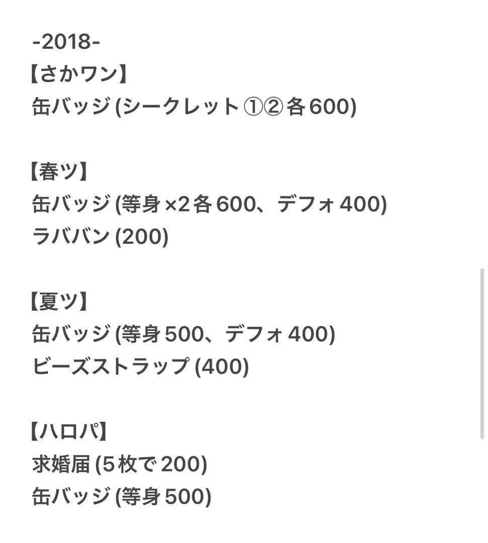 となりの坂田グッズ2016-2020