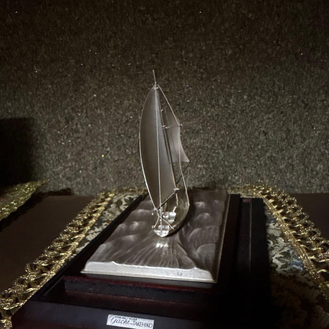 武比古 TAKEHIKO 銀製 置物 帆船 ヨット SILVER970 6号