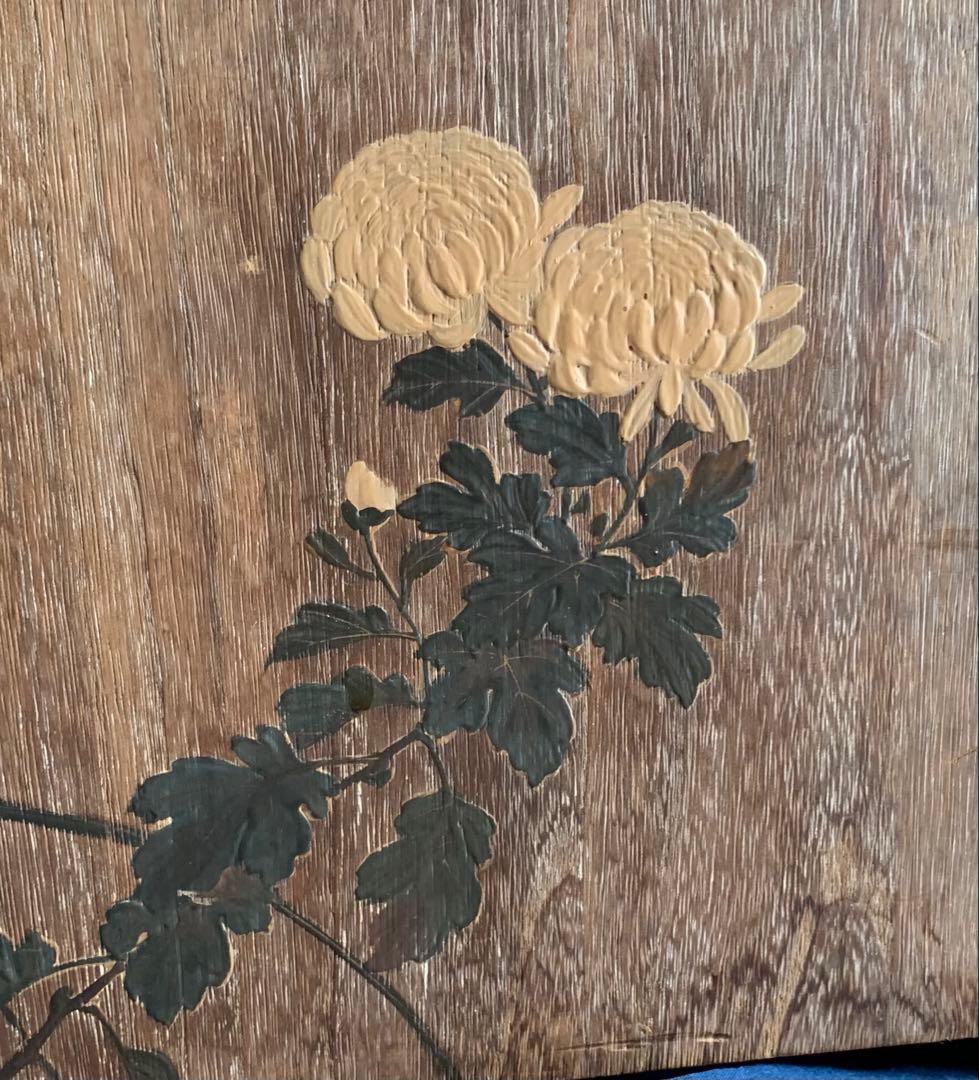 希少な桐製の手ひばち(手火鉢)、古美術・工芸品