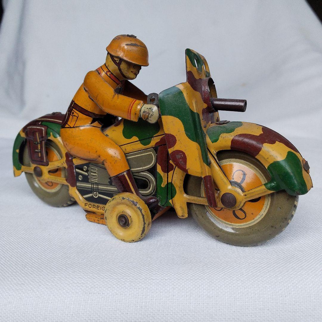 旧日本軍 ブリキ バイク オートバイ 昭和 レトロ ビンテージ アンティーク