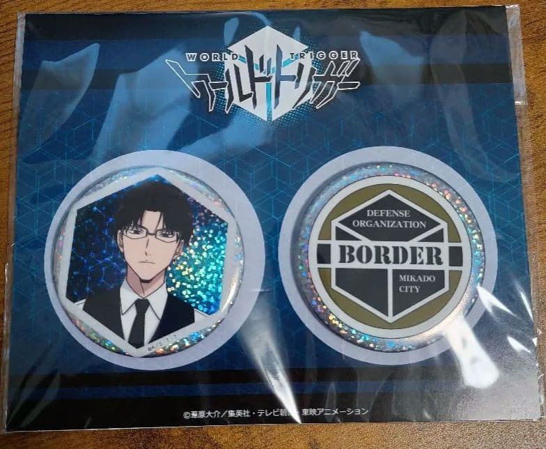 【限定】ワールドトリガー 缶バッジセット ＆ スカーフ（二宮・犬飼・隠岐）