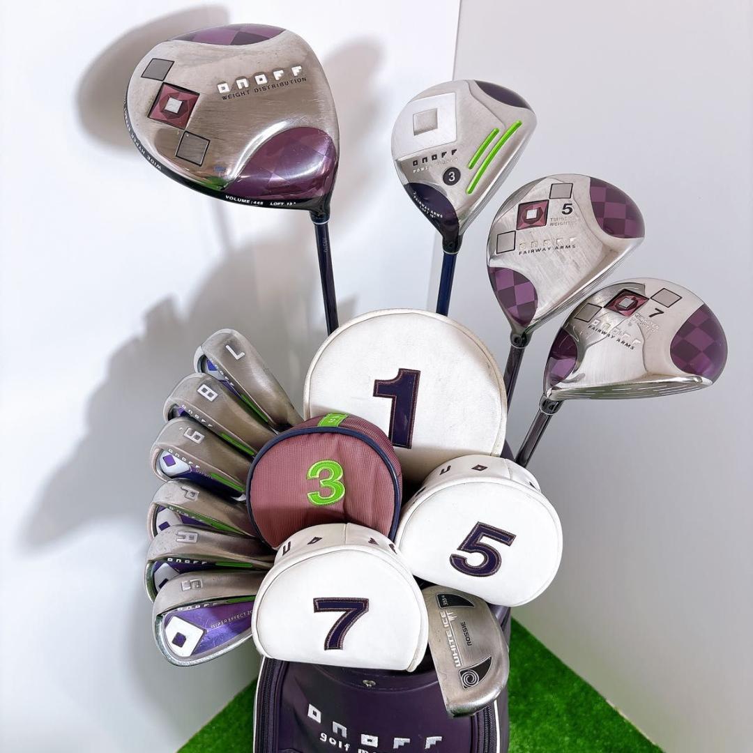 良品 ONOFF オノフ レディース　ゴルフ 11本　セット L 初心者