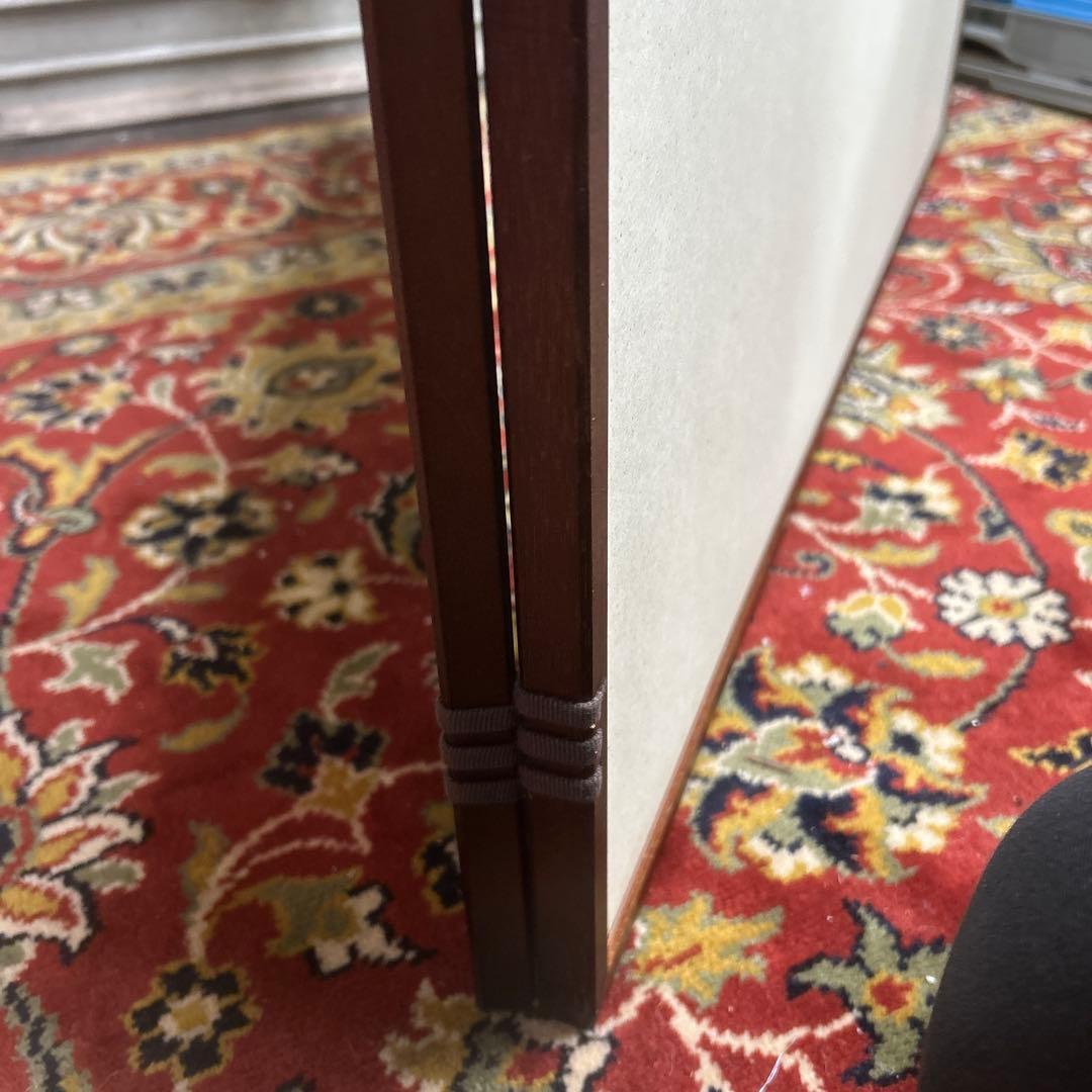 茶道具 溜塗 利休梅 風炉先屏風 裏チラシ 両面使い 上透かし