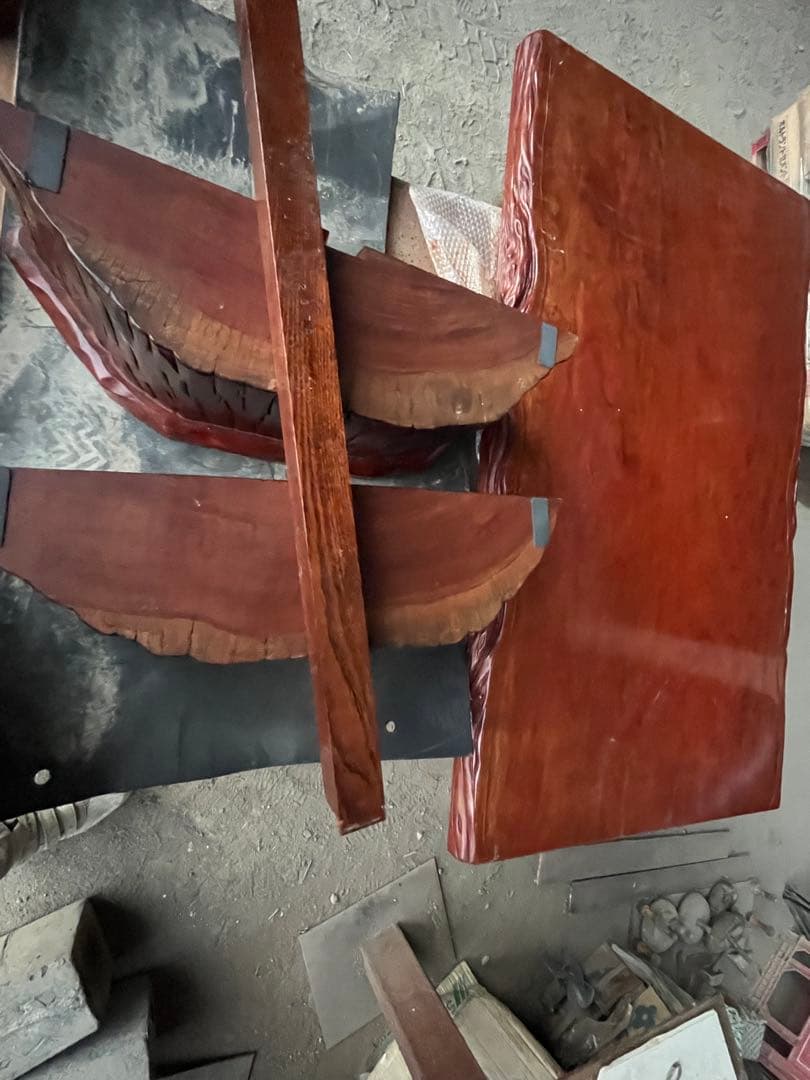 希少　一枚板　木製テーブル　引き取り