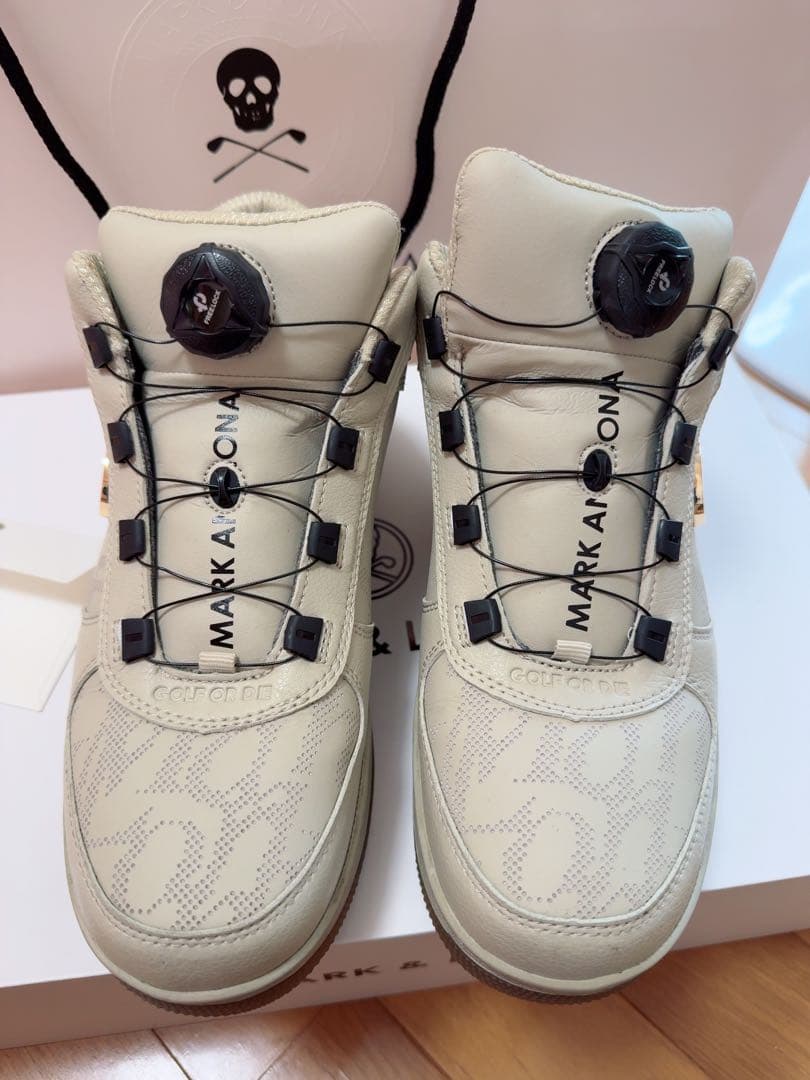 MARK & LONA ゴルフシューズ ホワイト　男女兼用