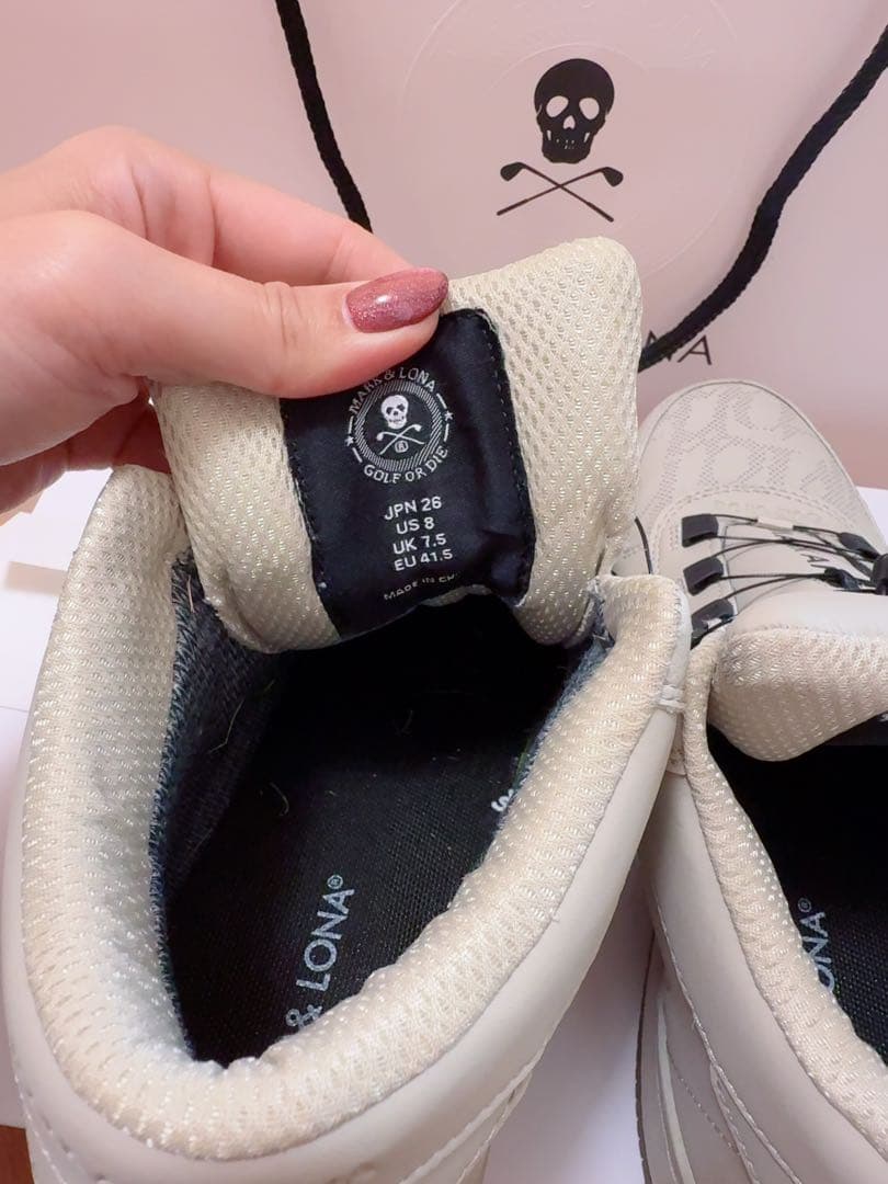 MARK & LONA ゴルフシューズ ホワイト　男女兼用