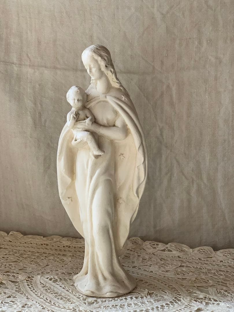 フランスアンティーク マリア像 聖母子像