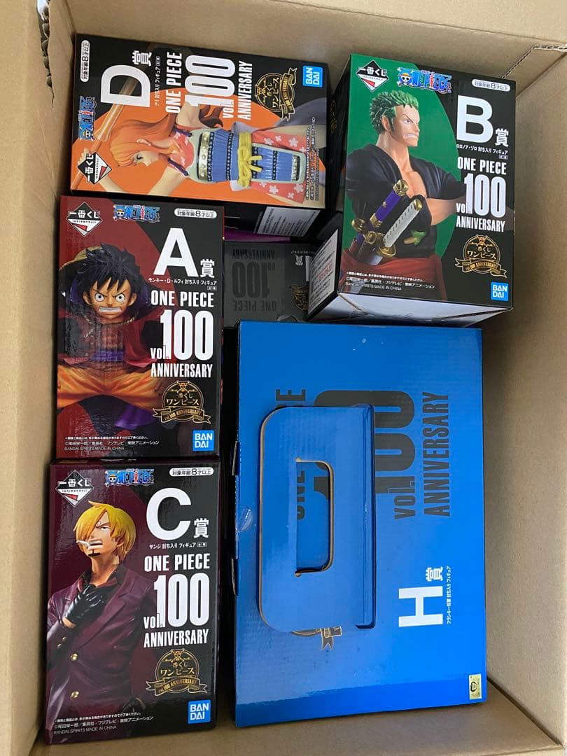 一番くじ ワンピース vol.100　討ち入り　麦わらの一味　フィギュアセット