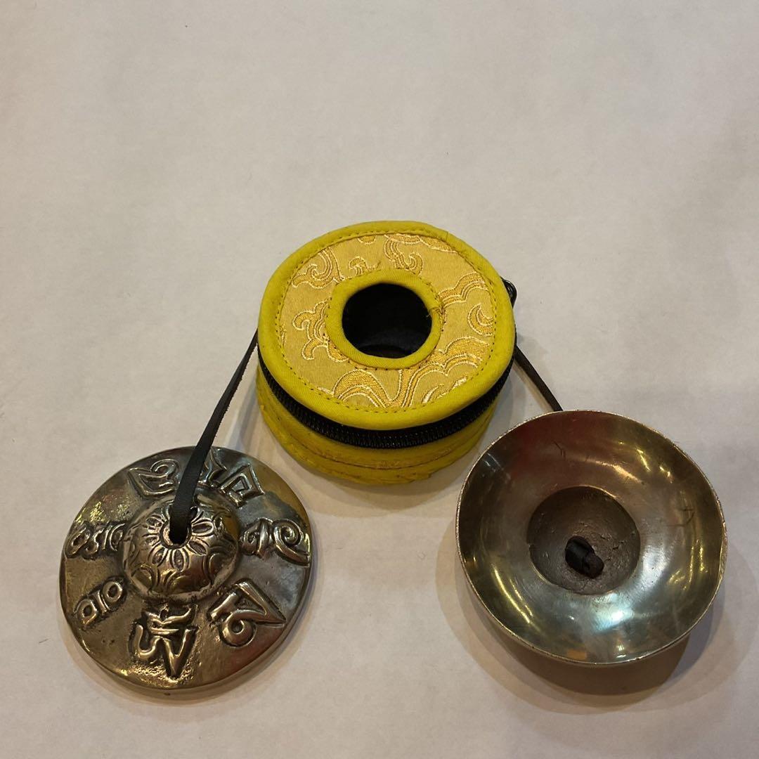 【075】高品質ティンシャ⌘ オンマニペメフン Ｌサイズ⌘ケース付⌘送料無料