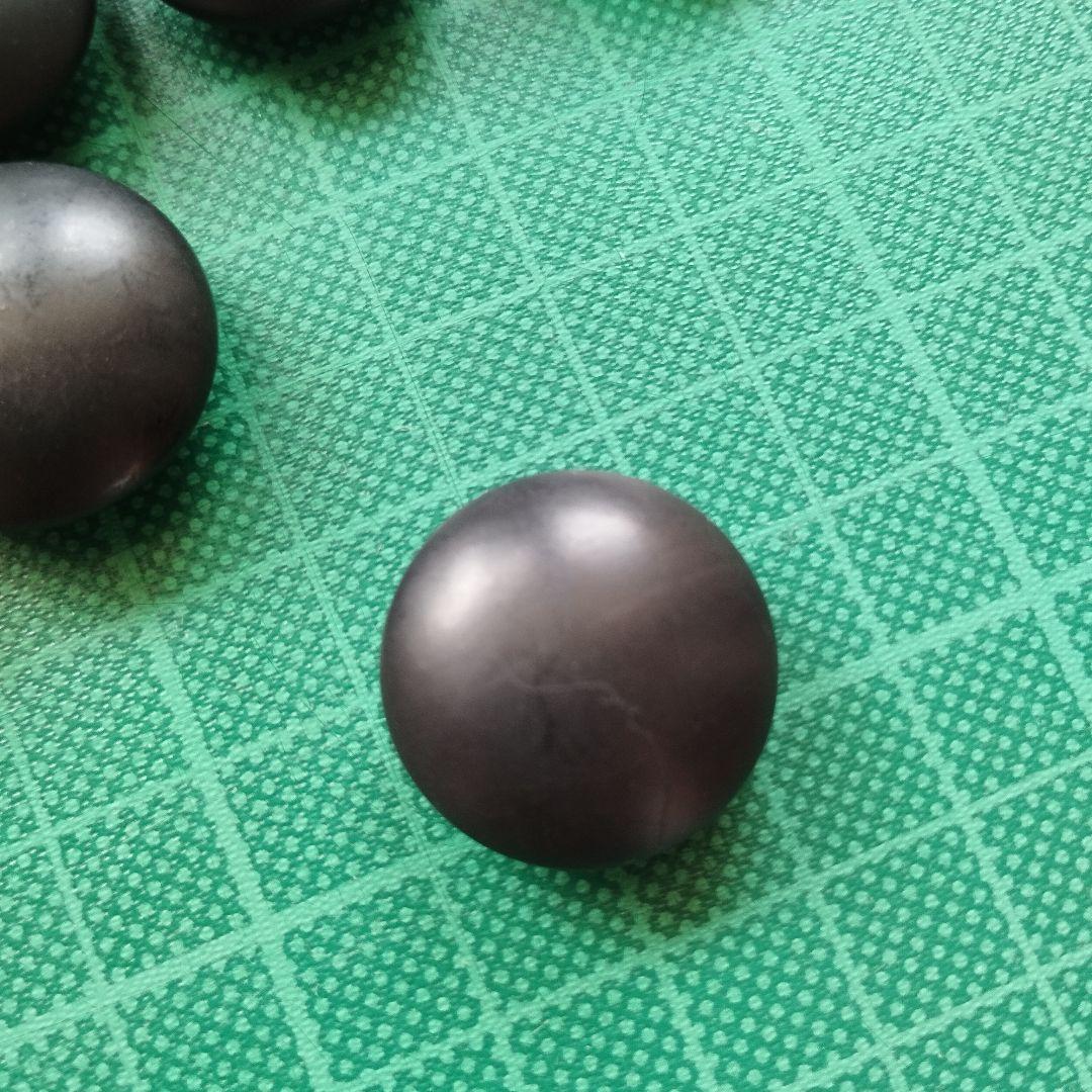 高級　美品　蛤碁石　那智黒石　36号　碁石碁笥セット