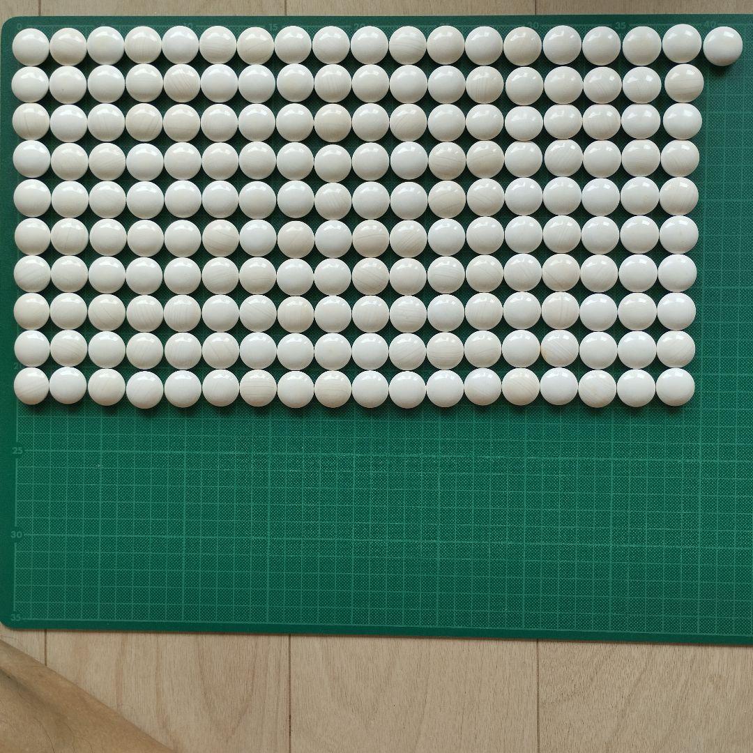 高級　美品　蛤碁石　那智黒石　36号　碁石碁笥セット