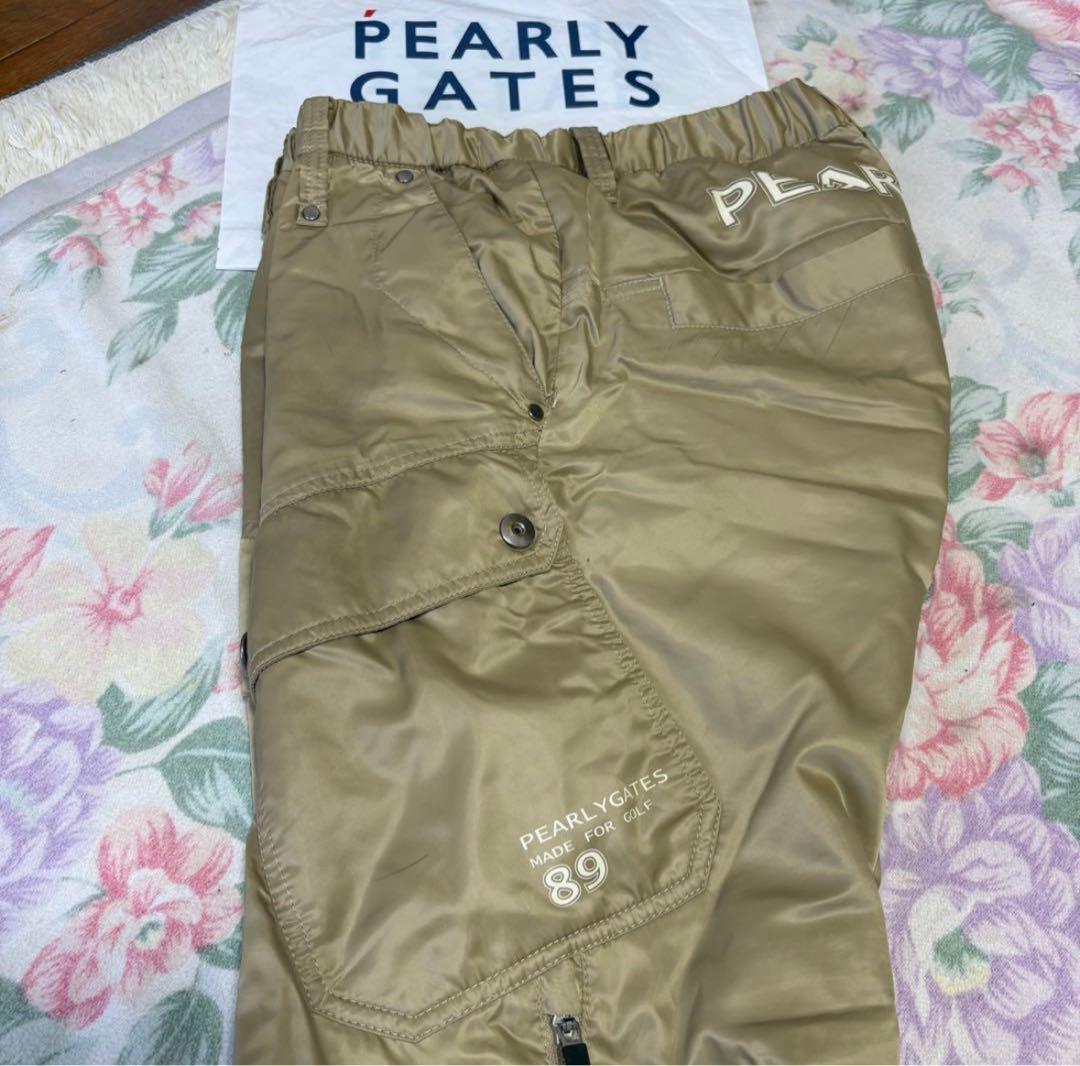 美品W80-84cmPEARLYGATES秋冬ウエスト伸縮7P3D撥水防風パンツ