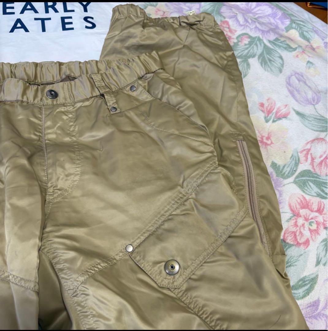 美品W80-84cmPEARLYGATES秋冬ウエスト伸縮7P3D撥水防風パンツ