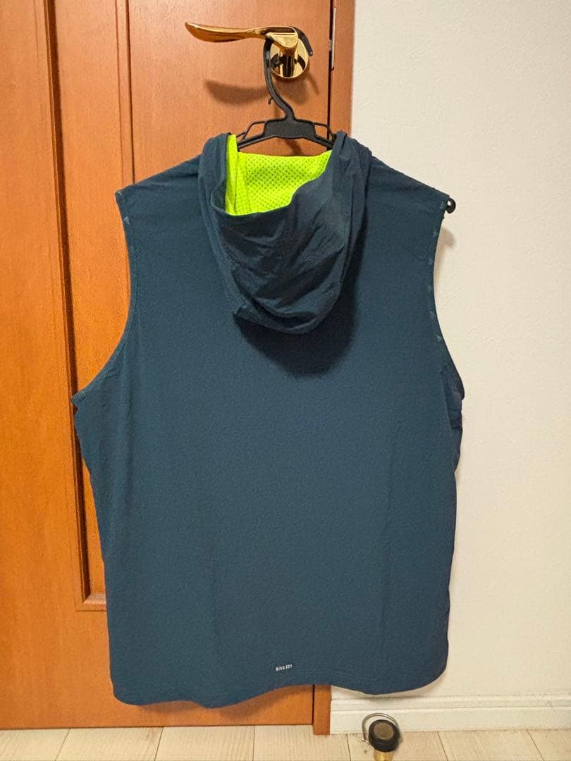 adidas フード付きベスト Lサイズ ネイビー