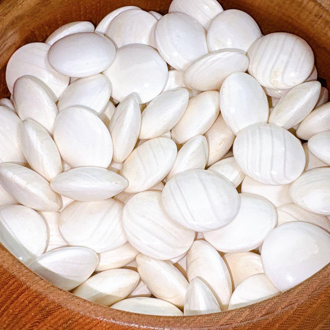 蛤碁石 那智黒石 欅特大碁筍 32号碁石