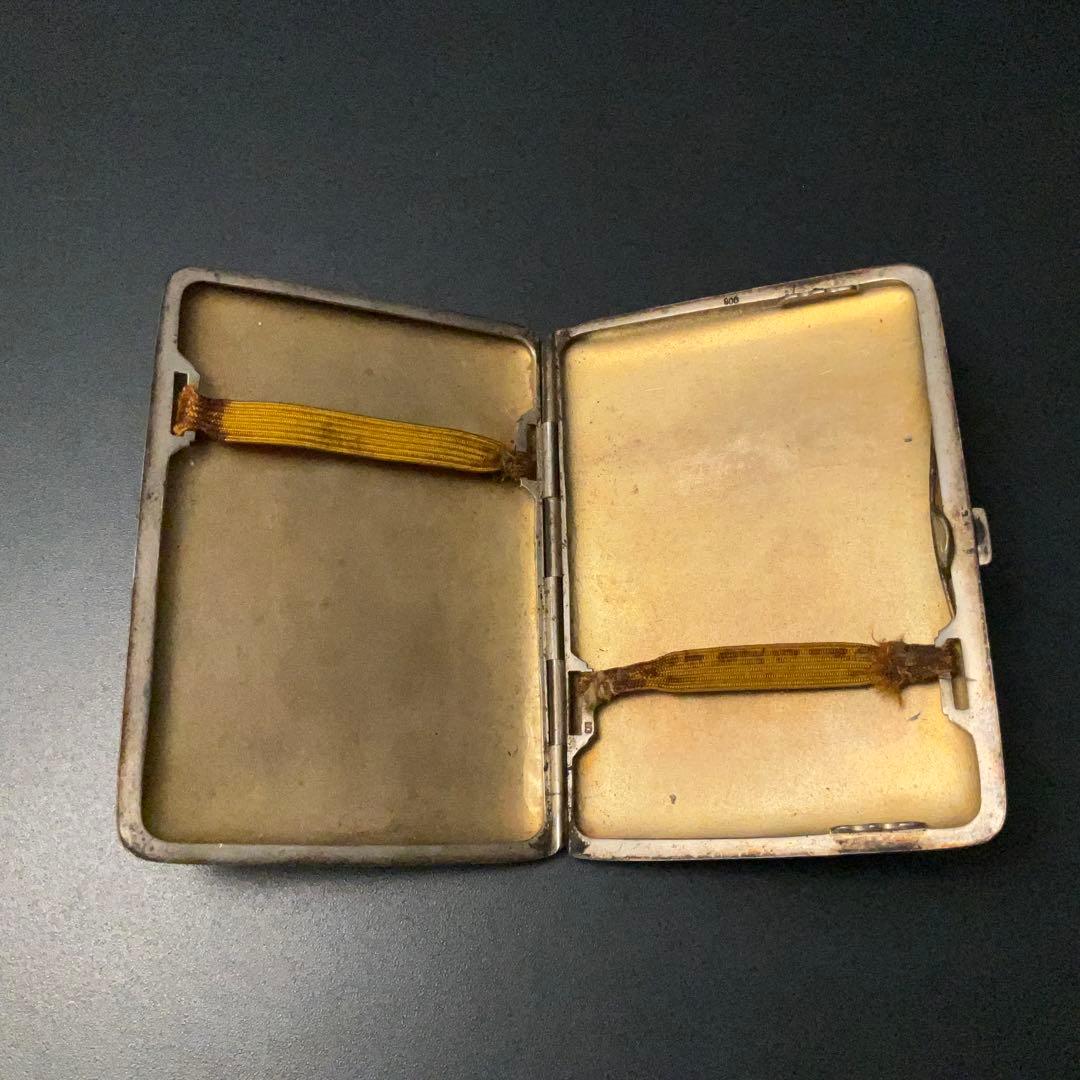 銀製　シガレットケース　煙草入れ　アンティーク　6R1385お1