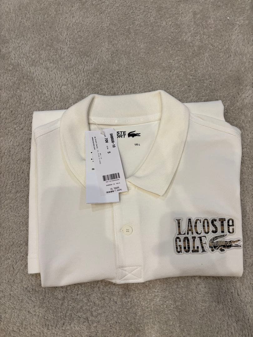 【新品タグ付き】ラコステゴルフ ワッペンポロシャツ