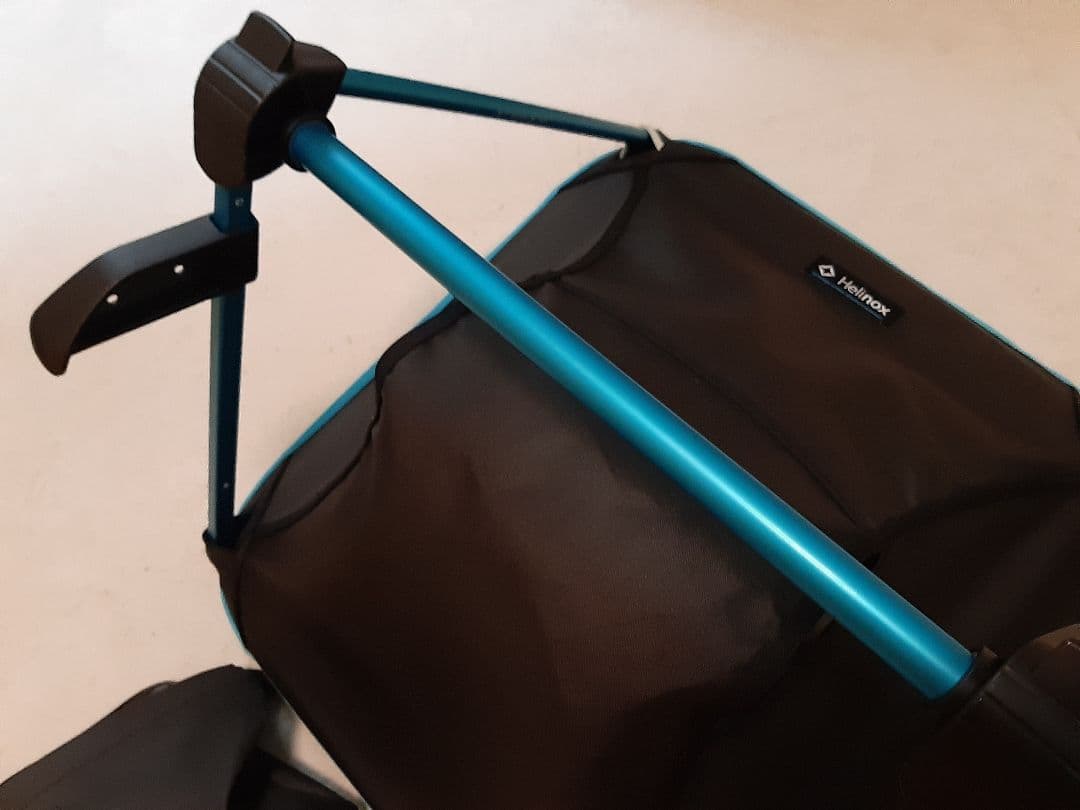 Helinox アウトドアチェア 黒/青 収納袋付き