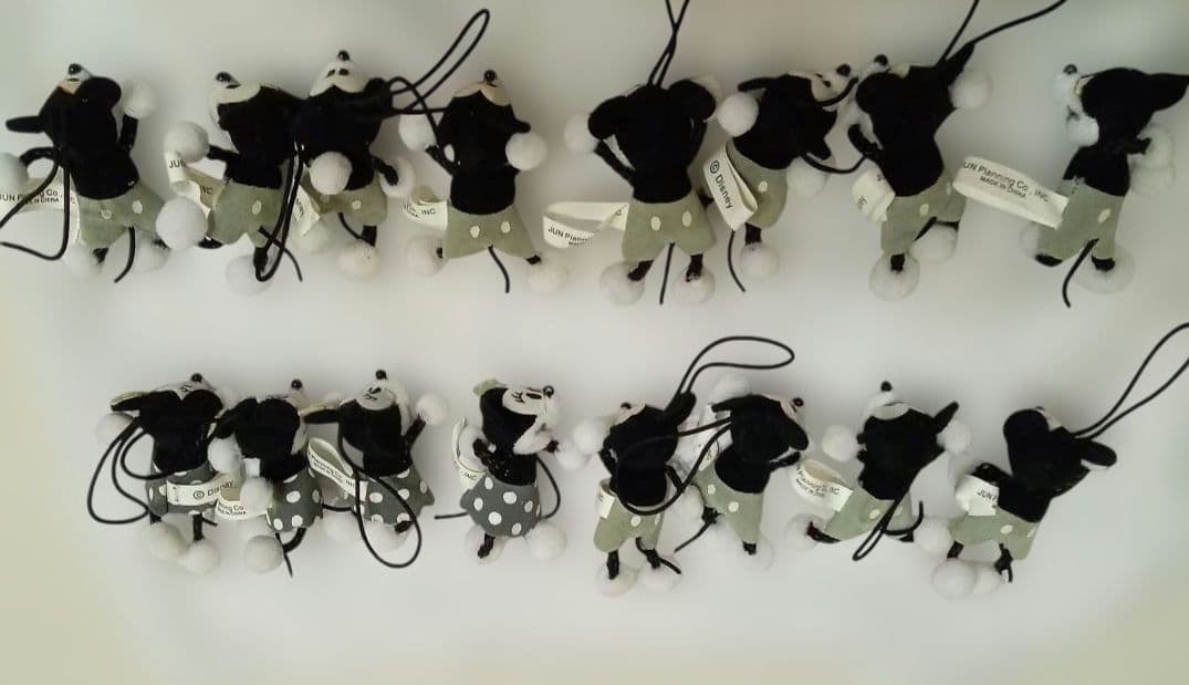 ミニぬいぐるみストラップ ミッキー＆ミニー　16個セット