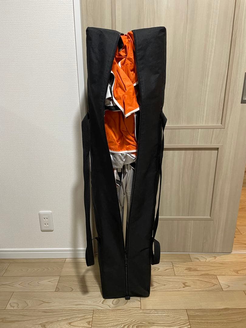 フィールドア　3.0m×3.0m ワンタッチタープテント　オレンジカラー