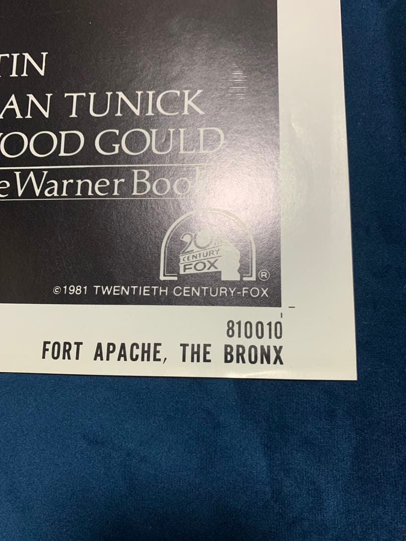 アパッチ砦・ブロンクス　USオリジナル映画ポスター