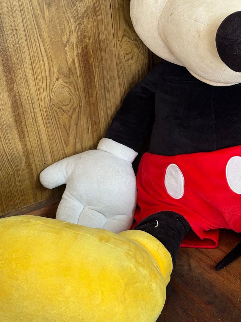 【美品】ディズニー　15周年　ミッキー　大きな　巨大　特大ぬいぐるみ