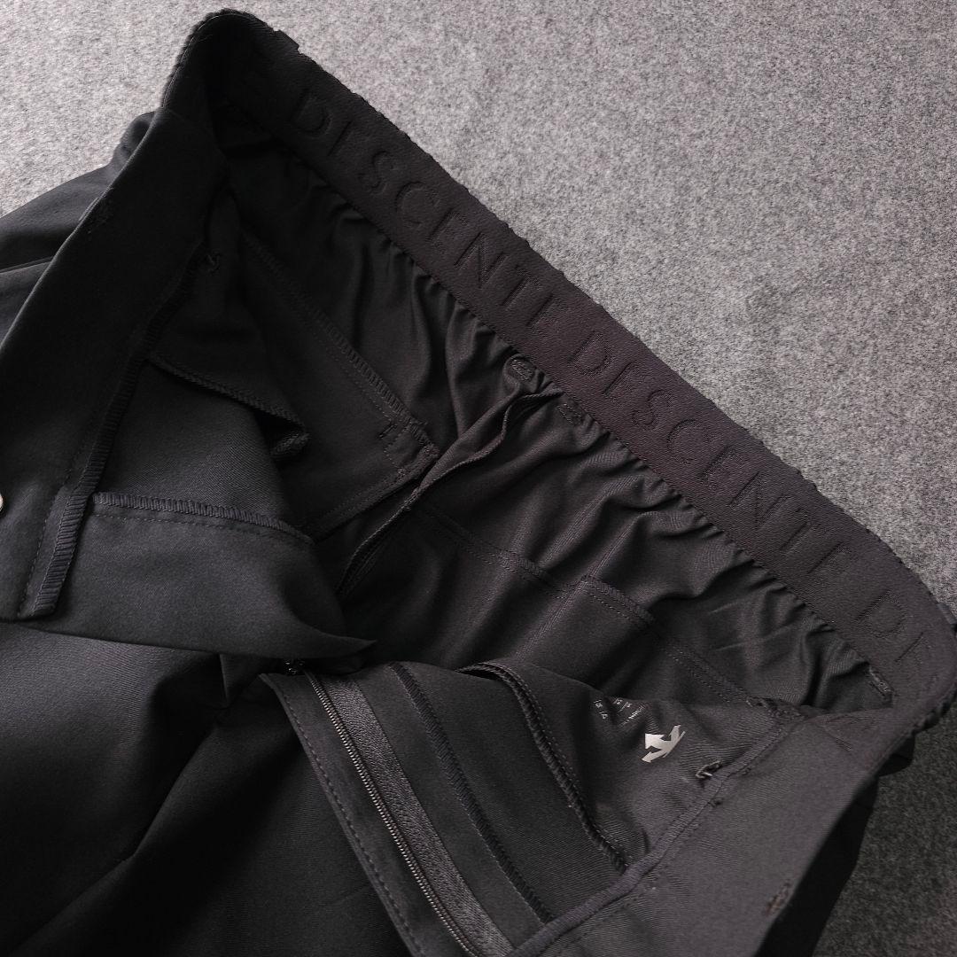 近年モデル デサントゴルフ ストレッチ素材ゴルフパンツ 黒 O LL大きいサイズ