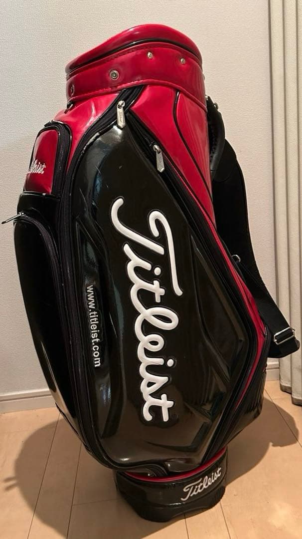Titleist ゴルフバッグ 黒/赤