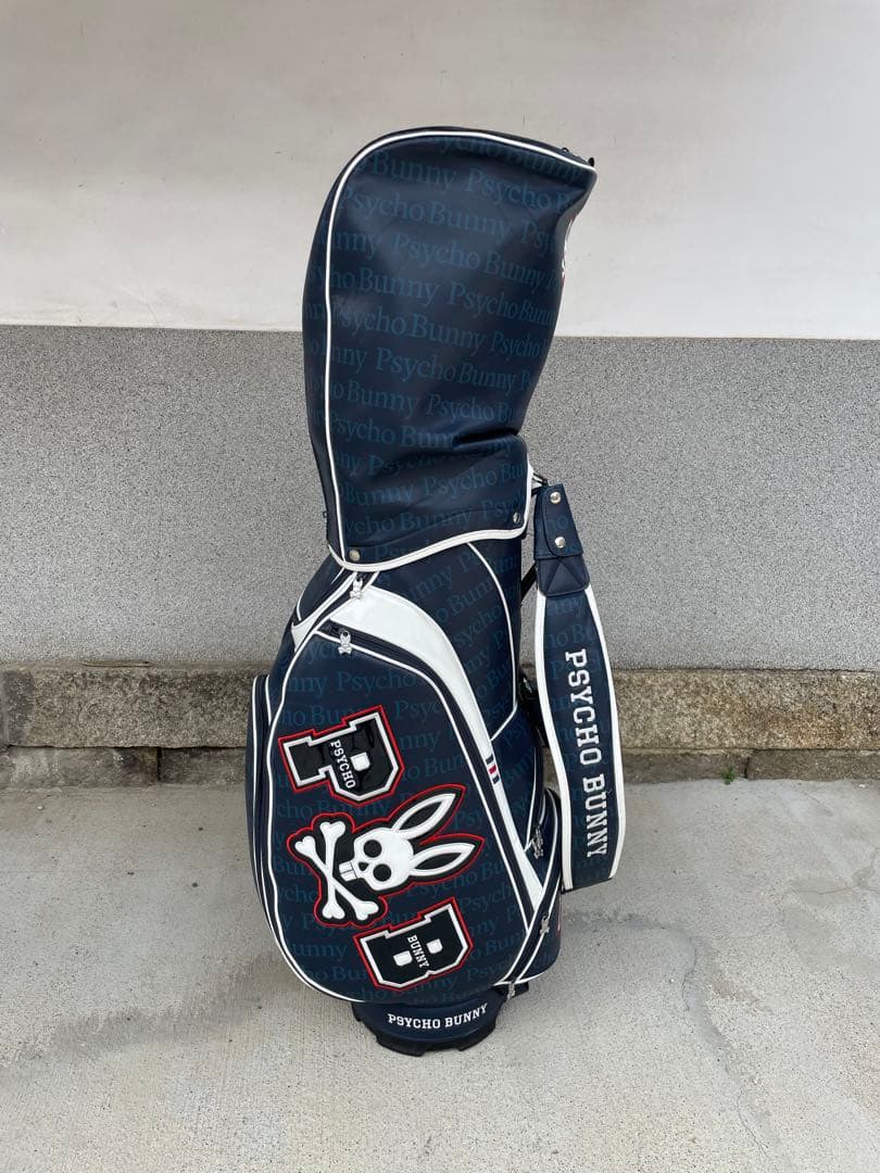 【お買い得】PSYCHO BUNNY キャディバッグ ネイビー