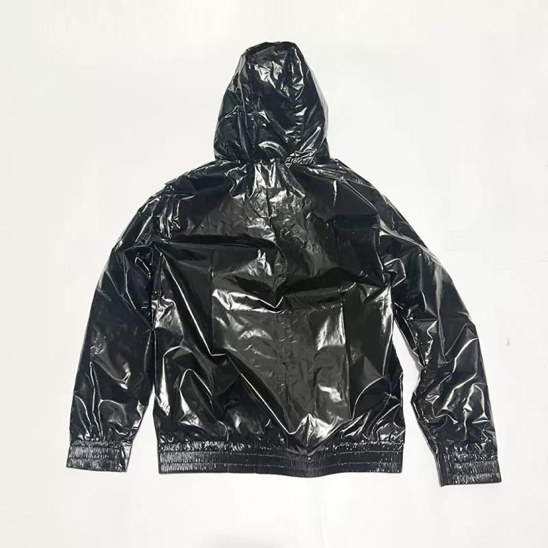 エナメル スーパーウェット光沢 ウィンドブレーカー サウナスーツ 汗出 Lサイズ