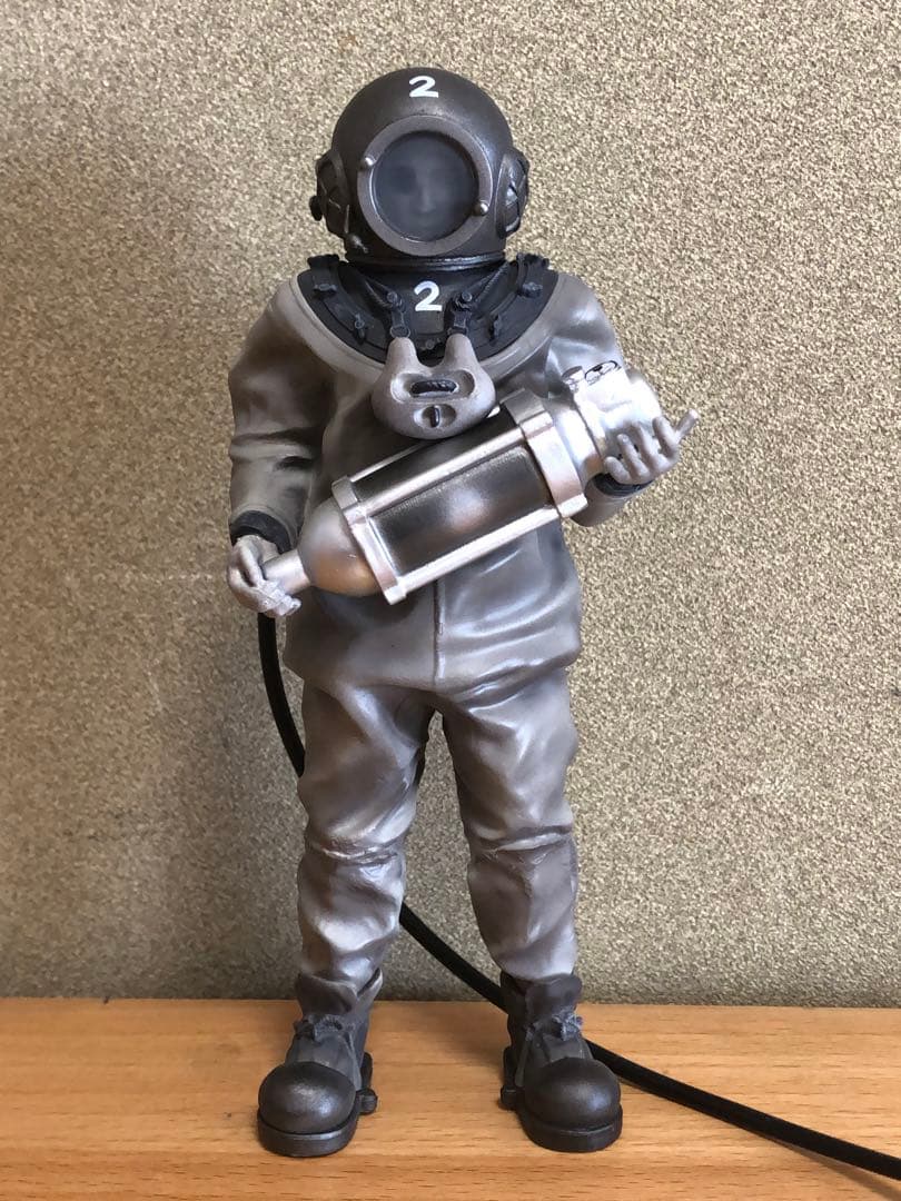 芹沢博士　東宝マニアックス　ソフビ　モノクロバージョン　中古