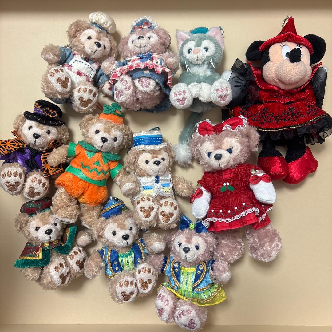 ダッフィー シェリーメイ ぬいば ストラップ ミニー クリスマス ハロウィン
