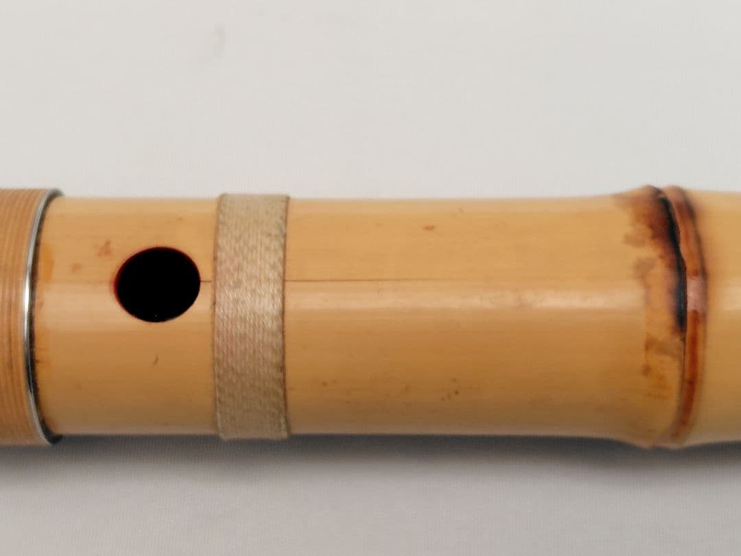 D007 和楽器 尺八 松朋 全長約54.5cm 一尺八寸管 竹製 伝統工芸品