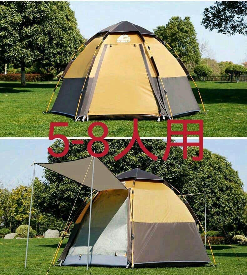 新品通気性簡単設営ワンタッチテント キャンプ アウトドア用品ファミリー